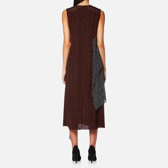 Diane Von Furstenberg Ruffle Dress Polka-dot print sz 14 NWT - Picture 3 of 7